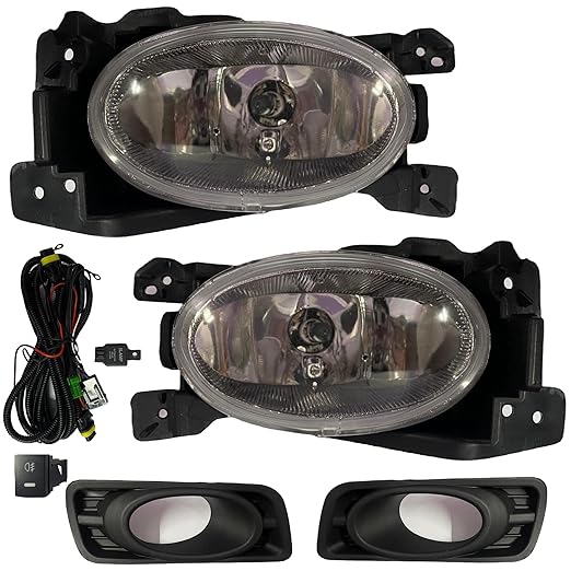 K D Fog Lamp Set For Honda City IVTEC Type 2 (2012 2013) With Bulb, Cover, Wire & Complete Kit (PAIR)