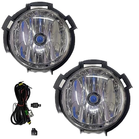 K D Fog Lamp set For Tata Punch (PAIR) With Wiring & Bulb 2021-2023