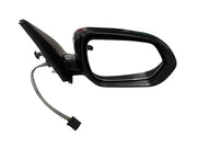 Black power door mirror for KIA Seltos with integrated turn signal indicator, featuring automatic folding functionality.