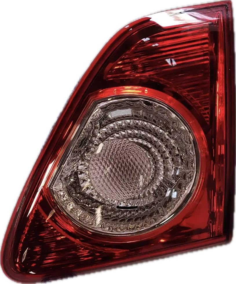 Red tail light assembly for Toyota Corolla Altis Type 1, 2008-2011 model, with a glass lens and break-up design.
