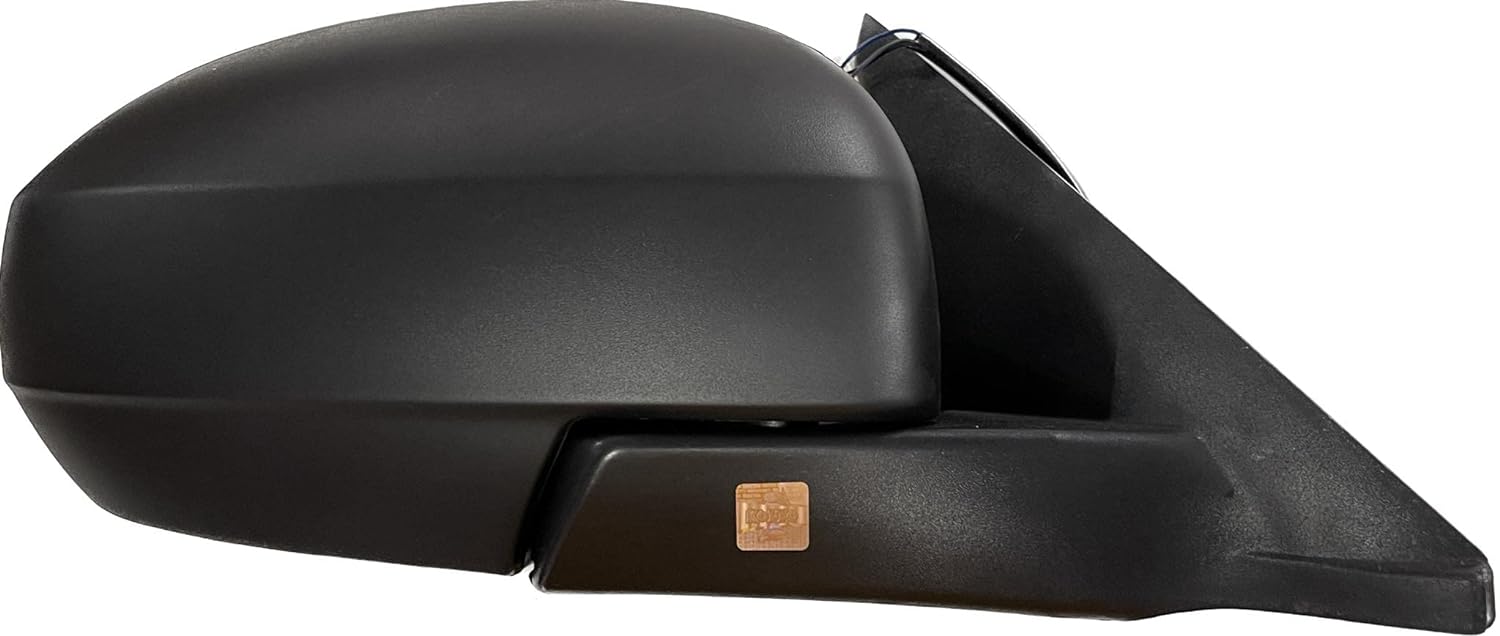 Black, clear convex side rear view door mirror for Maruti BREZZA motor vehicle.