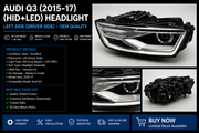 Headlight Assembly For Audi Q3 (2015-17) (HID+LED)