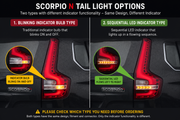 Genuine Mahindra Taillight Assembly For Scorpio N 2022-2026 (Blinking Indicator Bulb Type)