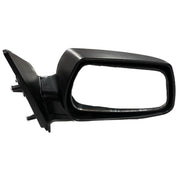 A black K D brand door mirror for a Chevrolet Enjoy, showing a clear glass mirror mounted on a door mount.