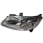 A front left headlight for a Chevrolet Sail vehicle. The headlight is shiny and reflective with a black housing and a visible bulb.