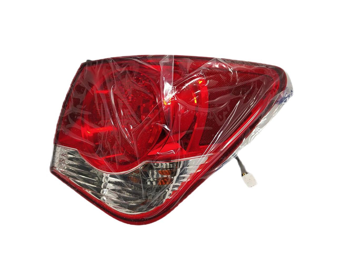 Red tail light for Chevrolet Cruze 2009-2017, wrapped in bubble packaging.