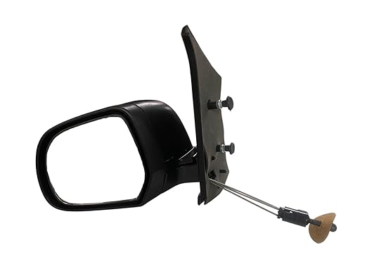 A pair of black, adjustable side mirrors for Datsun Redi Go VX with visible mounting arms and mirror glasses.