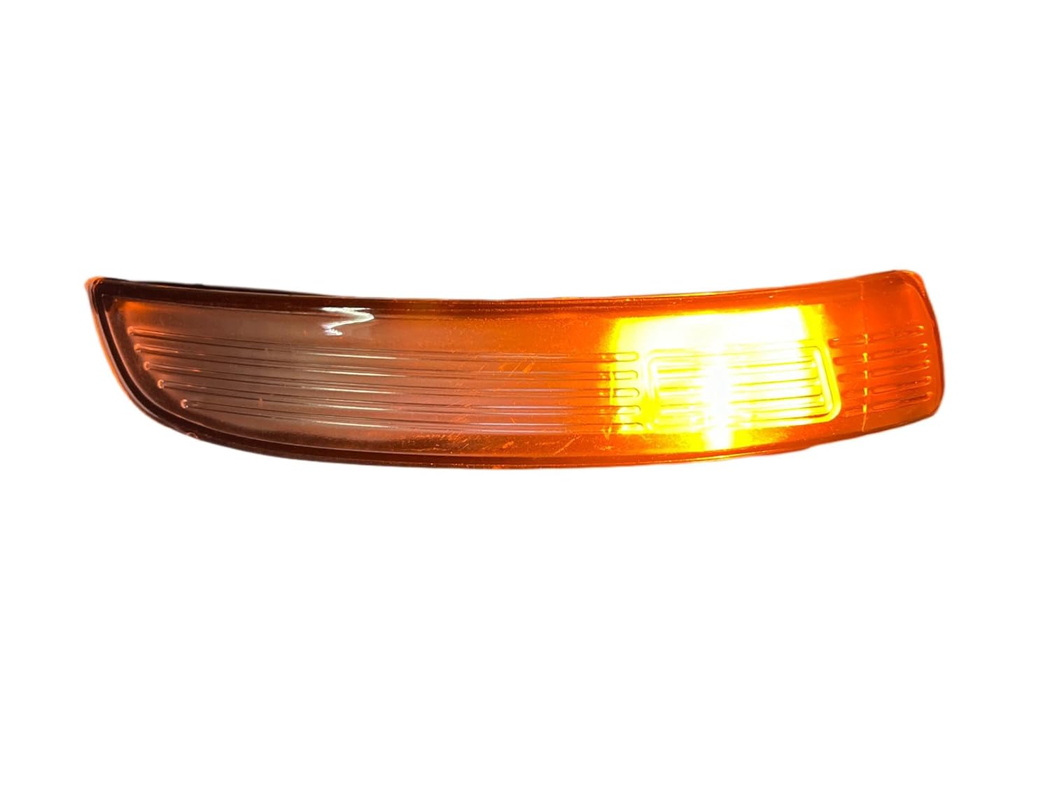 The image shows two K D brand side mirror indicators for a Ford Ecosport. The upper mirror is shown in a silver housing with a clear glass lens, and the lower mirror has a black housing with a white and clear lens assembly.