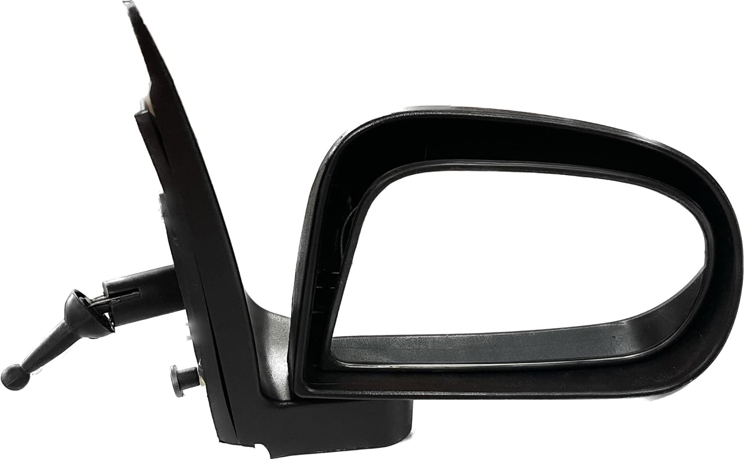 An adjustable side mirror for a Hyundai Eon VX, featuring a door mount and a black exterior.