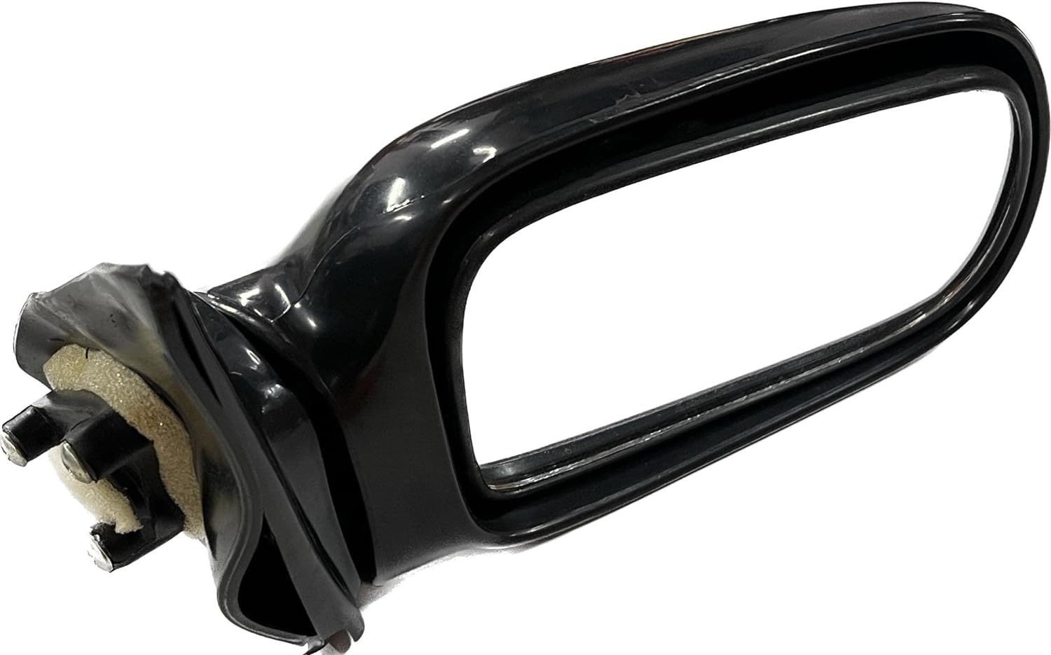 A black K D brand door mirror for a Maruti Esteem LX vehicle.