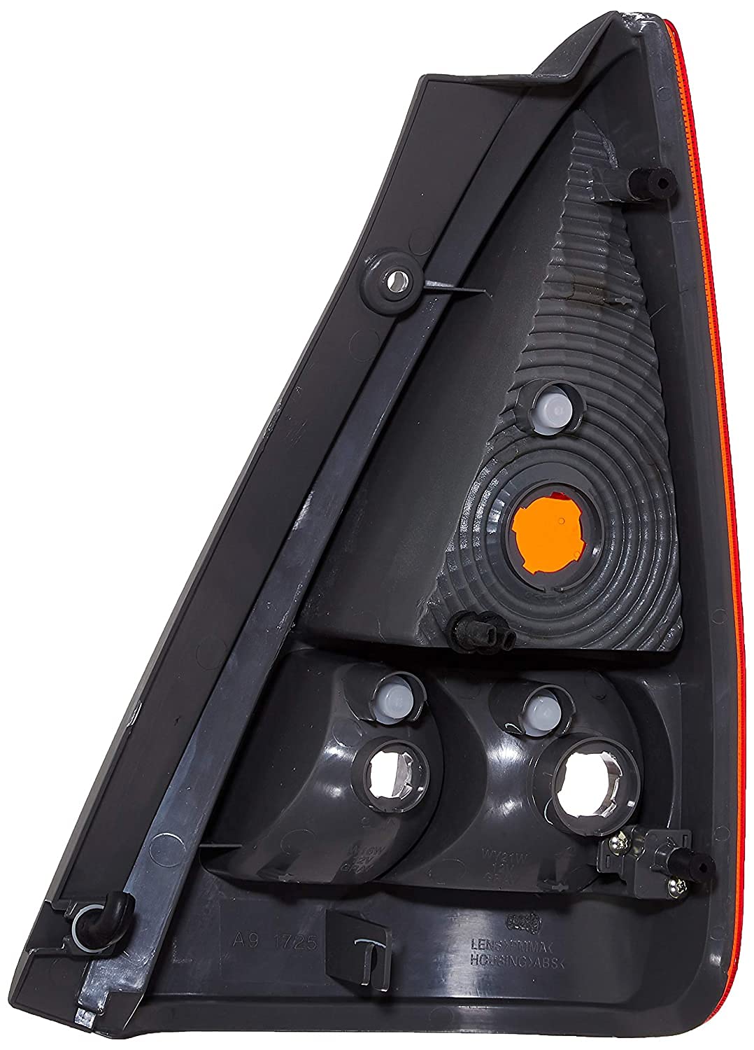 Tail light assembly for Maruti ZEN Estilo featuring red and clear glass with a classic design.