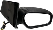 A black K D brand door mirror for a Ford Figo motor vehicle.
