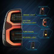 Hilux rear light smoky black