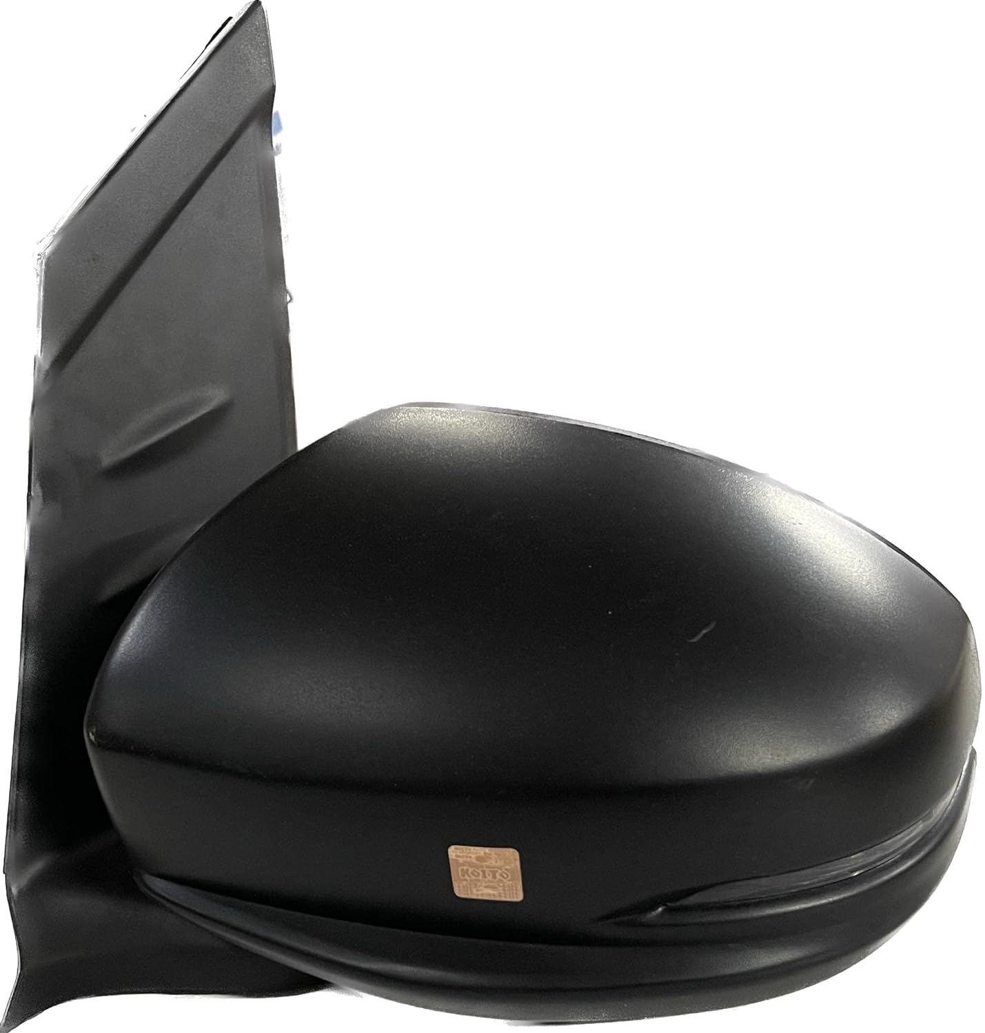 Black side door mirror for Honda Amaze Type 2 with wiring visible, against a white background.