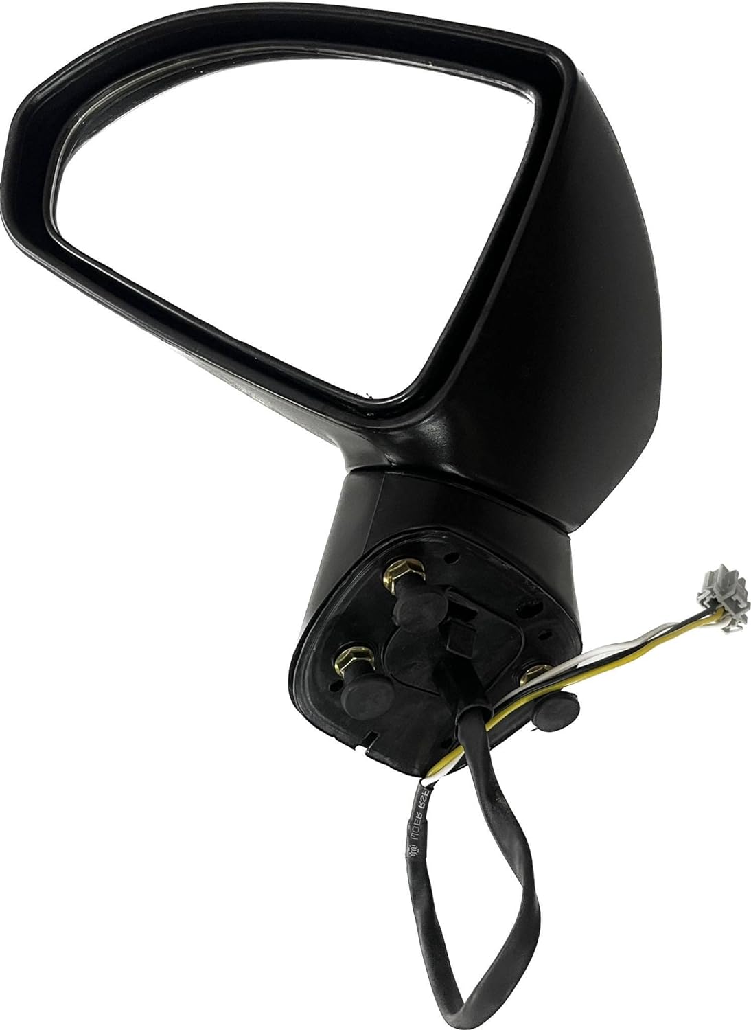 Black K D brand door side mirror for Honda City Type 3/ZX 2003-2008 with wiring visible