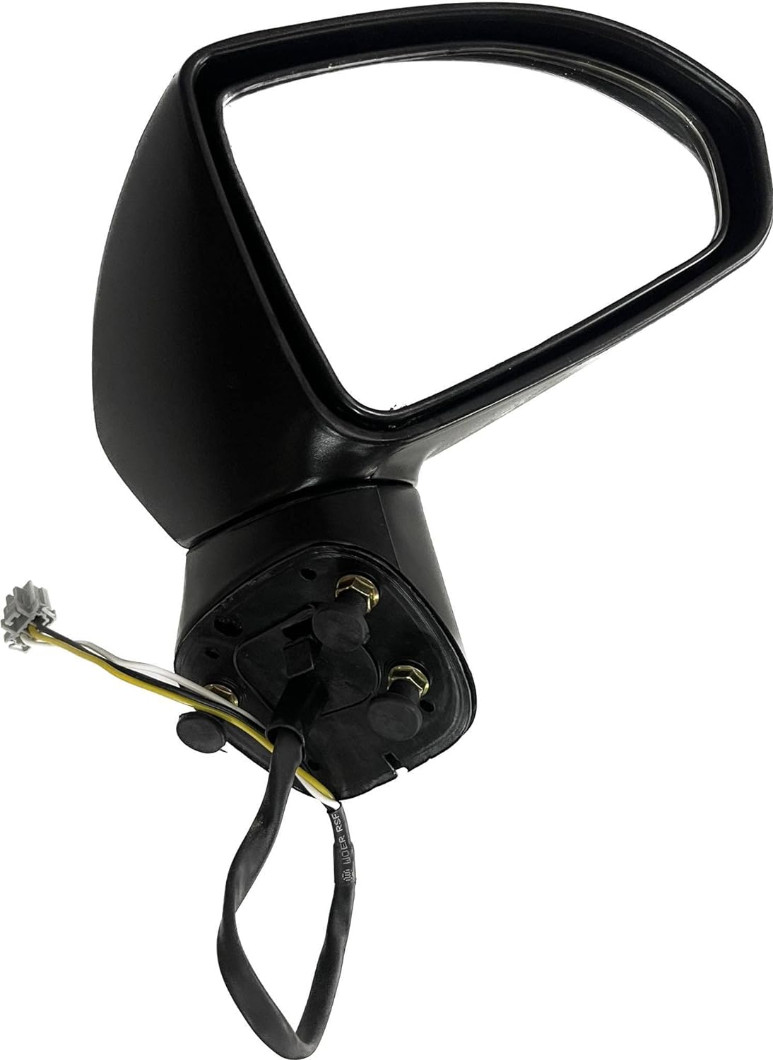 Black K D brand door side mirror for Honda City Type 3/ZX 2003-2008 with wiring visible