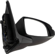 A black K D brand door mirror for a Honda City car, showing the rear side with electrical wiring visible.