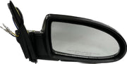 K D brand motorized door mirror for Hyundai Verna, featuring a black casing and a clear mirror glass.