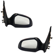 Pair of car side mirrors on a white background
