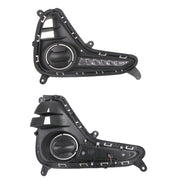 K D DRL Fog Lamp Cover with Turn Indicator for Hyundai Grand i10 Type 2 2016-2019