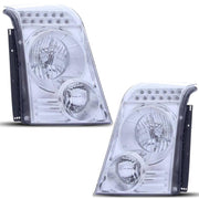 K D Headlight for Tempoo Traveller Chrome Without Adjustable Motor