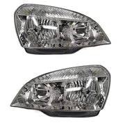 A white headlight assembly for Tata Indica / INDIGO eCS vehicle.