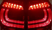Close-up of two red LED tail lights