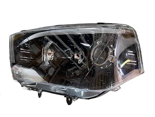 Headlight For Mahindra Scorpio (Left/Passenger Side) with Projector, 2014-NOW (WHITE)