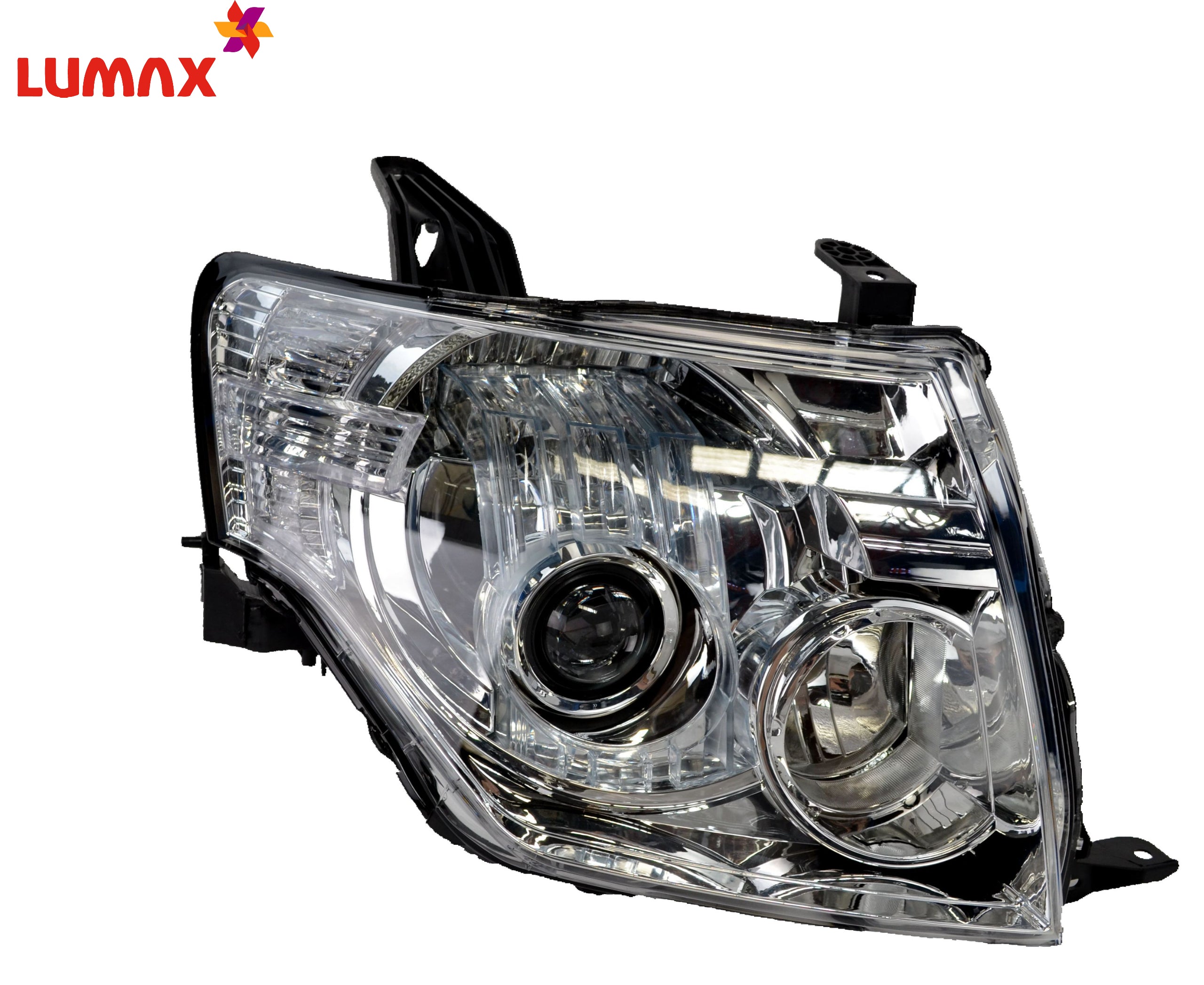 Mitsubishi Pajero headlight assembly Pajero headlamp with adjustable motor