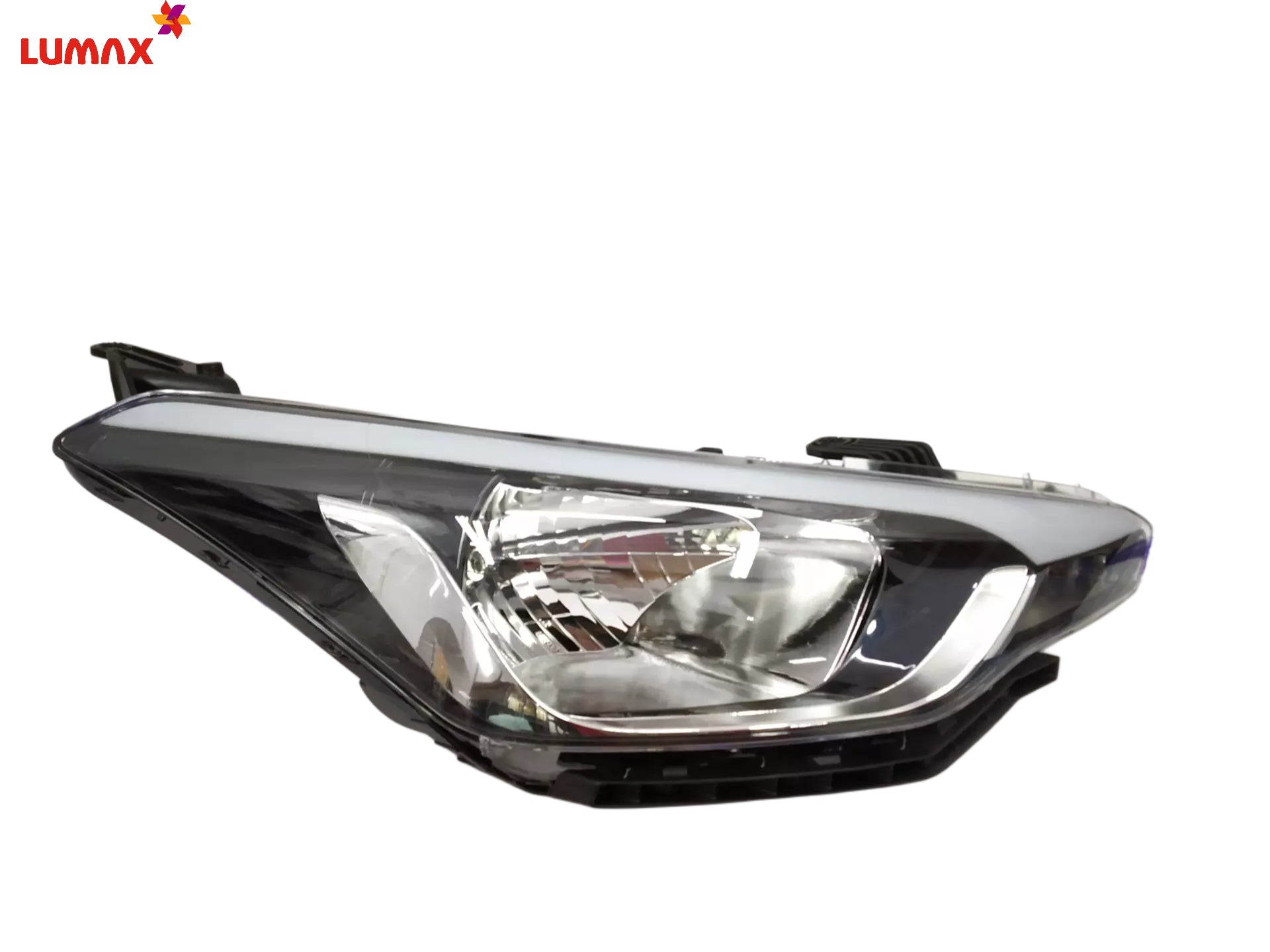  Hyundai i20 Elite headlight with adjustable motor 
Hyundai Elite i20 headlamp assembly