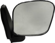 A black K D brand door mirror for a Mahindra Maxximo vehicle.