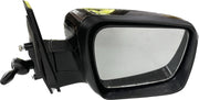 A black, shatter-resistant acrylic side mirror for Mahindra TUV 300 / BOLERO NEO Manual, with a visible mounting type and reflective surface.