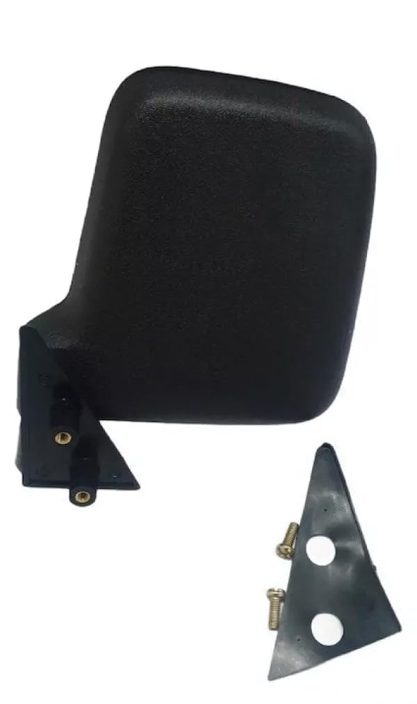 A black K D brand door mirror for a Maruti Carry vehicle.
