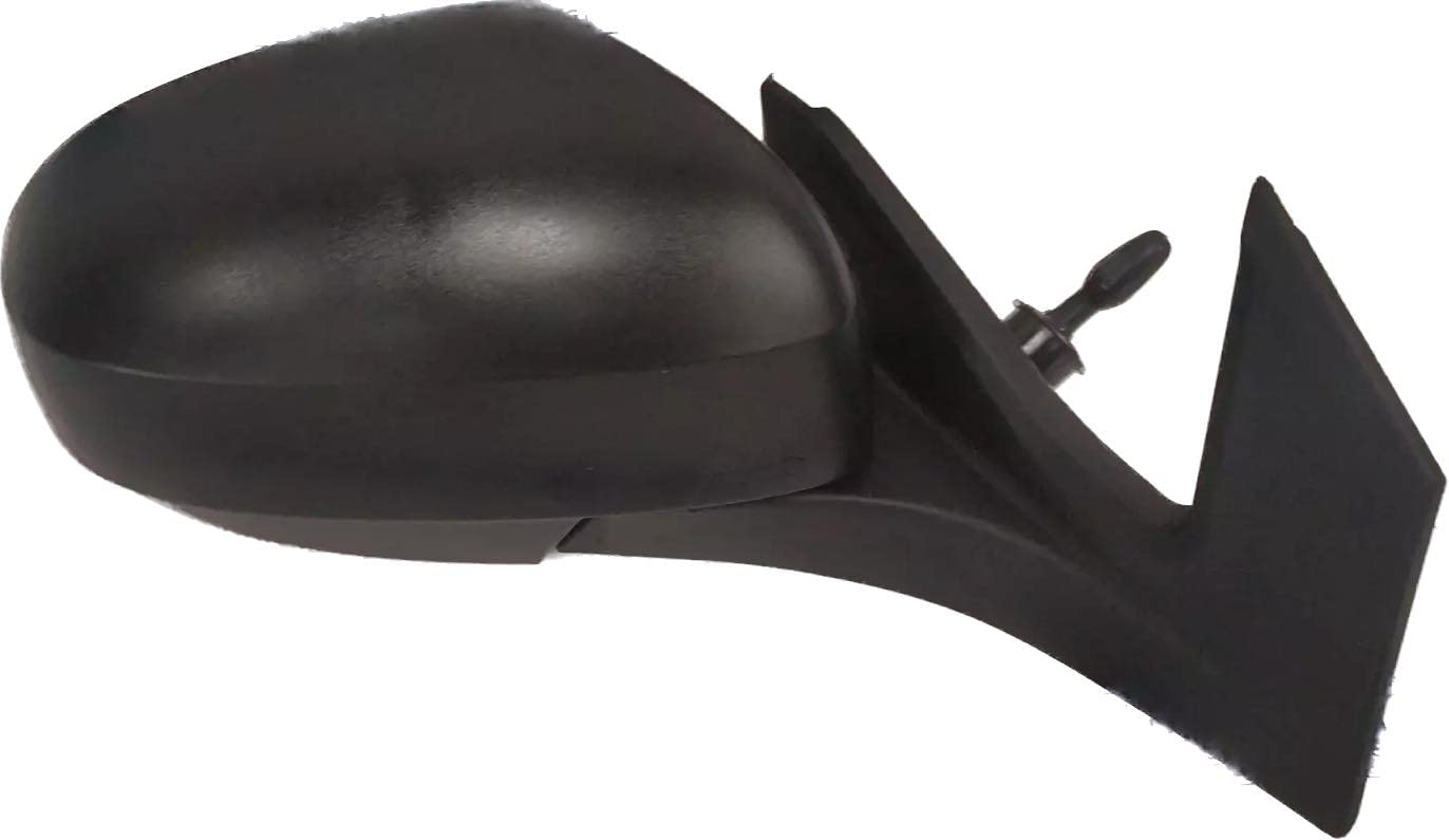 Black K D brand door/side mirror for Maruti Ertiga manual 2012-2017 with shatter-resistant acrylic mirror and weather-resistant ABS plastic casing.