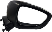 A black, curved K D brand side mirror for Maruti IGNIS motor vehicles, featuring a shatter-resistant acrylic mirror with a mounting type of door mount and an indicator.