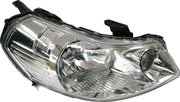 A single headlight for Maruti SX4 model years 2007-2013, featuring a silver-colored lens with a black frame and break-resistant design.