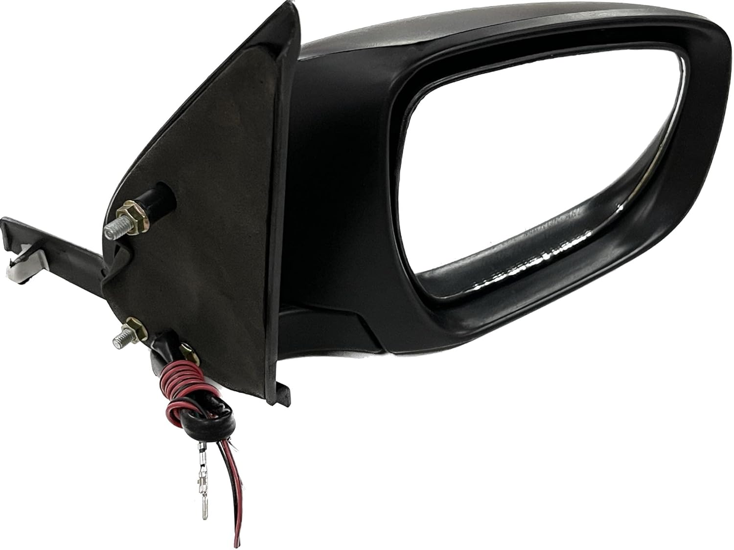 Black side/door mirror for Maruti Swift Type 4 with 5 wire non-autofold design and indicator, including mounting hardware.