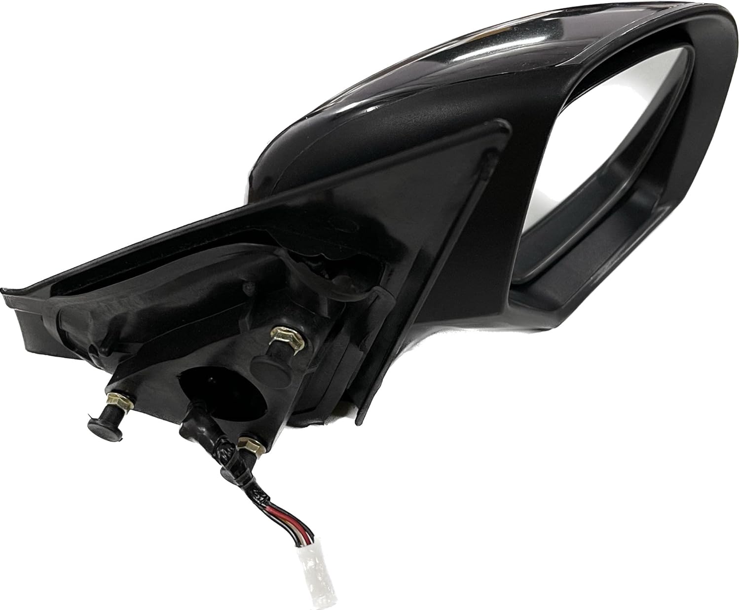 Black, clear door side mirror with an integrated indicator for Maruti Suzuki vehicles.