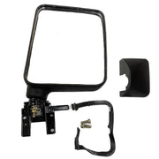 A black K D brand door mirror for a Maruti Wagonr 2000-2006, including mounting components, against a white background.