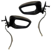 A pair of black motorized door/side mirrors for Maruti Wagonr with indicators, designed to be automatically folded.