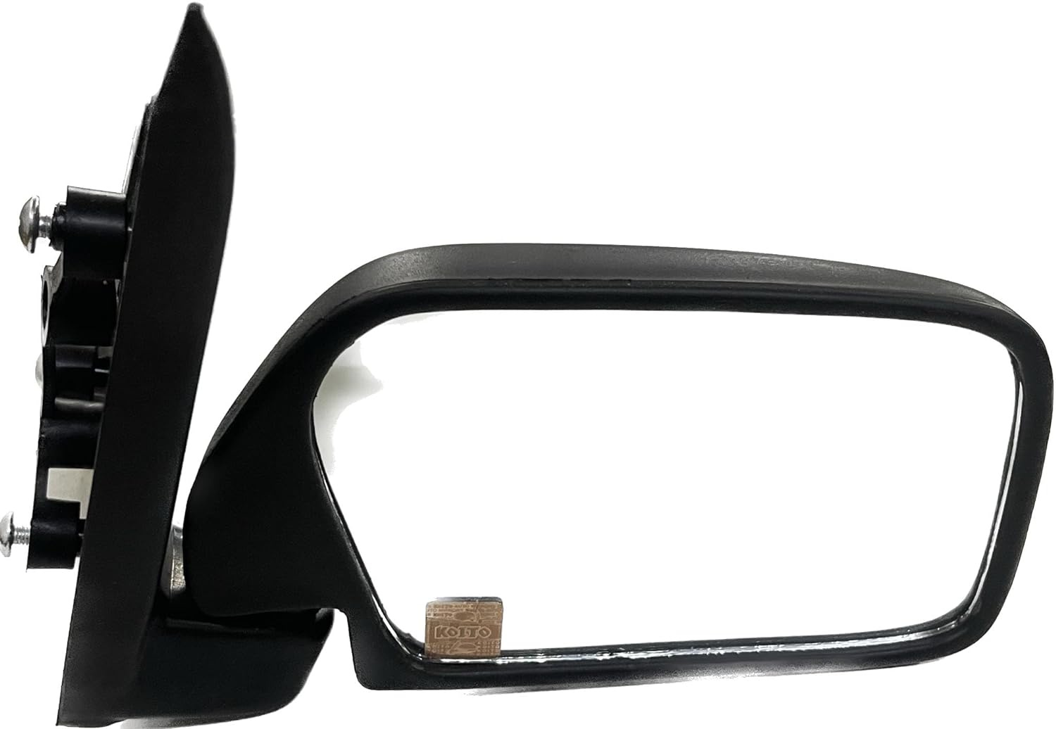 A black K D brand door mirror for a Maruti Zen, featuring a clear glass mirror attached to a door mount.