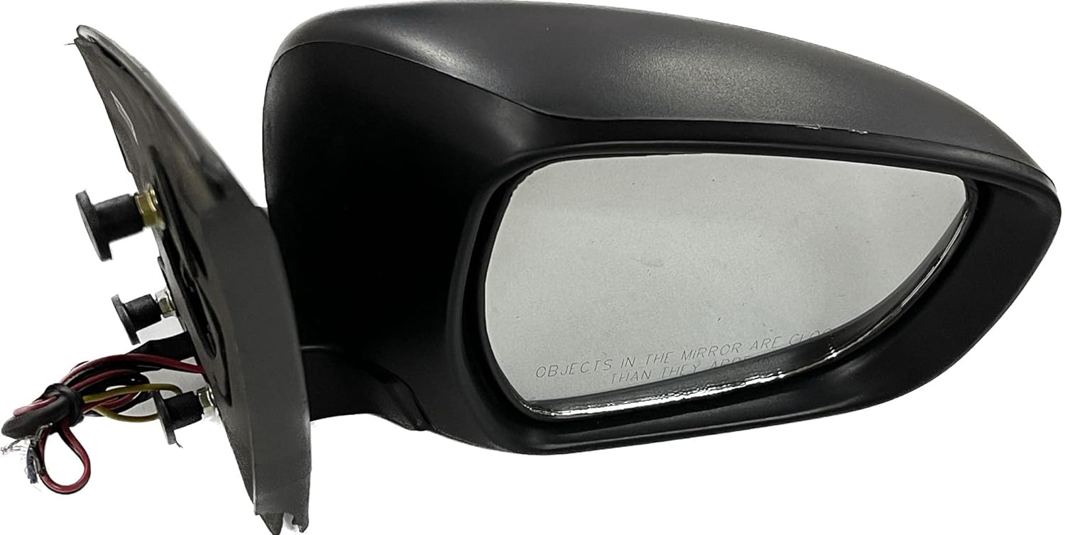 Black side mirror for Maruti Celerio with visible wiring and mounting points