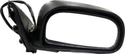 KD brand side mirror for Mitsubishi Lancer, featuring a black housing and a glass mirror.