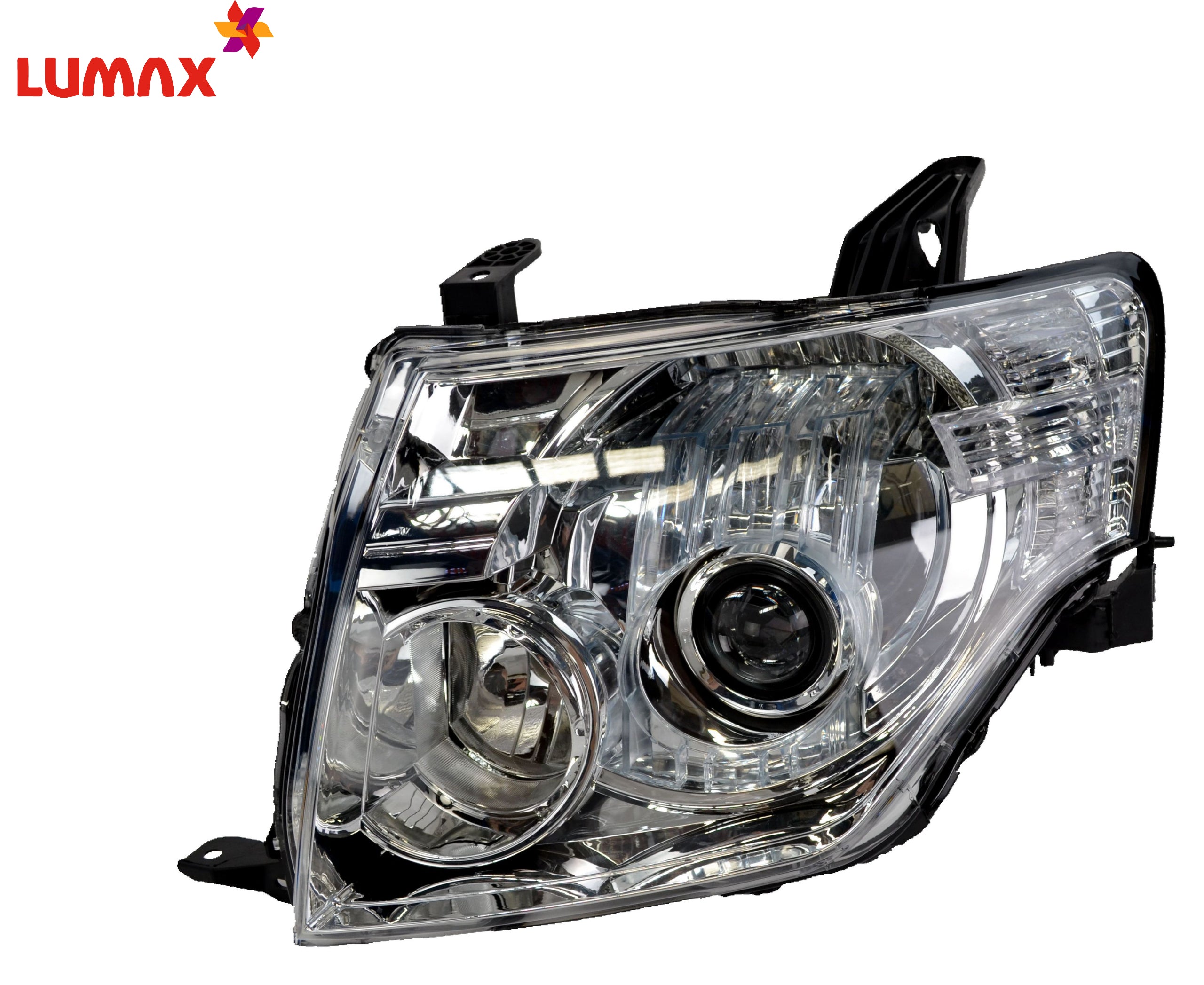 Mitsubishi Pajero headlight assembly Pajero headlamp with adjustable motor