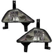 A pair of KD brand fog lamps for Tata Nano Type 1 vehicles, featuring a halogen bulb design, mounted on a black plastic base.