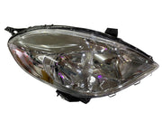A pair of K D brand headlight units for Nissan Sunny, featuring clear lenses and halogen bulbs, without adjustable motors.