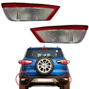 Rear bumper light assembly for Ford Ecosport, featuring a halogen light source, displayed alongside an image of the car part in context with a blue car.