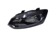 Polo headlight assembly black