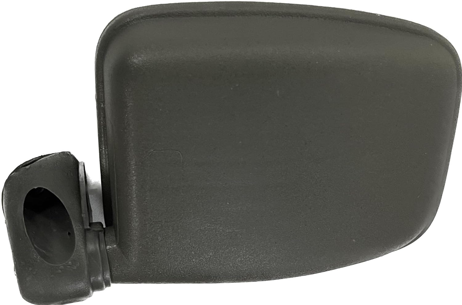 KD brand clear side mirror for Toyota Qualis with door mount, showing the mirror glass and the black mounting bracket.