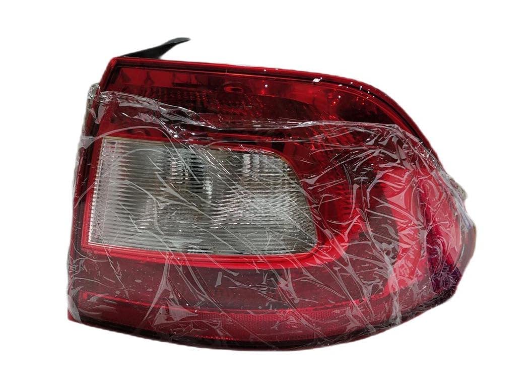 Red tail light assembly for Skoda Rapid (2011-2016) wrapped in plastic, with a clear lens and a red-tinted cover.